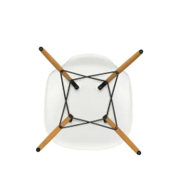 Vitra Eames DSW stol, vit - lönn