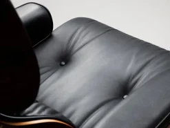 Vitra Eames Lounge Chair & Ottoman, klassisk stl, palisander - svart
