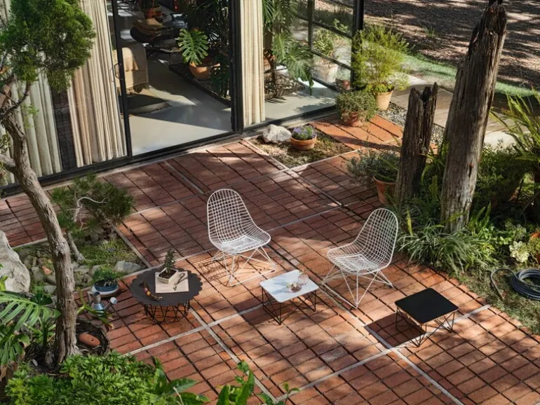 Vitra Eames LTR bord, marmor - basic dark