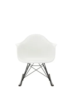 Vitra Eames RAR gungstol, vit - basic dark - mörk lönn