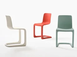 Vitra EVO-C stol, elfenben