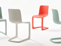 Vitra EVO-C stol, vallmoröd