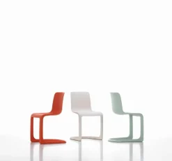 Vitra EVO-C stol, vallmoröd