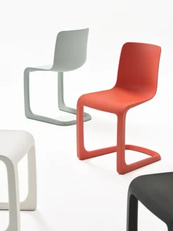 Vitra EVO-C stol, vallmoröd