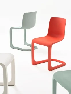 Vitra EVO-C stol, vallmoröd