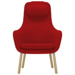 Vitra HAL fåtölj med lös kudde, Credo 16 red chilli - ek