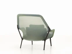 Vitra Slow Chair, blå/grön - choklad