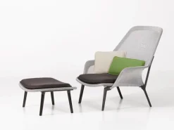 Vitra Slow Chair, brun/grädde - choklad