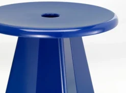 Vitra Tabouret Métallique pall, Prouvé Bleu Marcoule