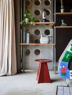 Vitra Tabouret Métallique pall, Prouvé Bleu Marcoule