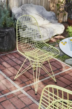 Vitra Wire Chair DKR, citron