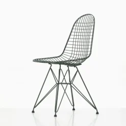 Vitra Wire Chair DKR, dark green