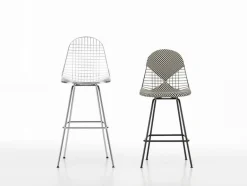 Vitra Wire Stool, hög, krom