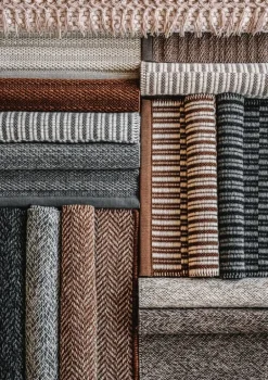 VM Carpet Duo Latua matta, vit - koppar