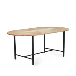 Warm Nordic Be My Guest matbord, vitoljad ek - gul