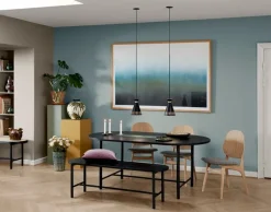 Warm Nordic Be My Guest matbord, svart - skogsgrön