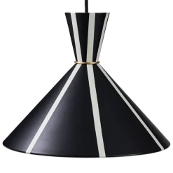 Warm Nordic Bloom pendellampa, svart - warm white