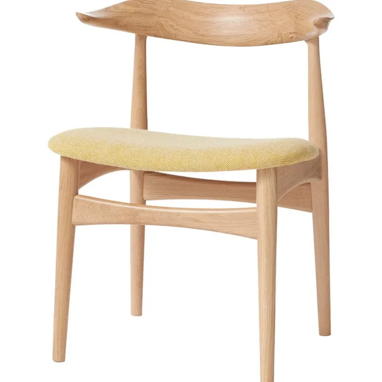 Warm Nordic Cow Horn stol, oljad ek - vanilj