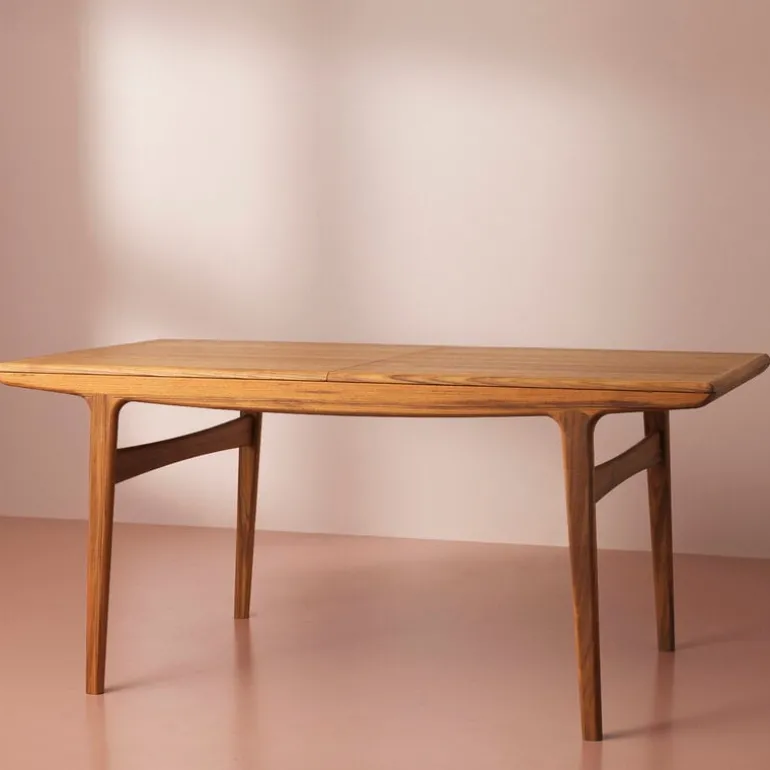 Warm Nordic Evermore matbord, 160 cm, inklusive 2 förlängningar, teakoljad ek