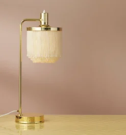 Warm Nordic Fringe bordslampa, cream white