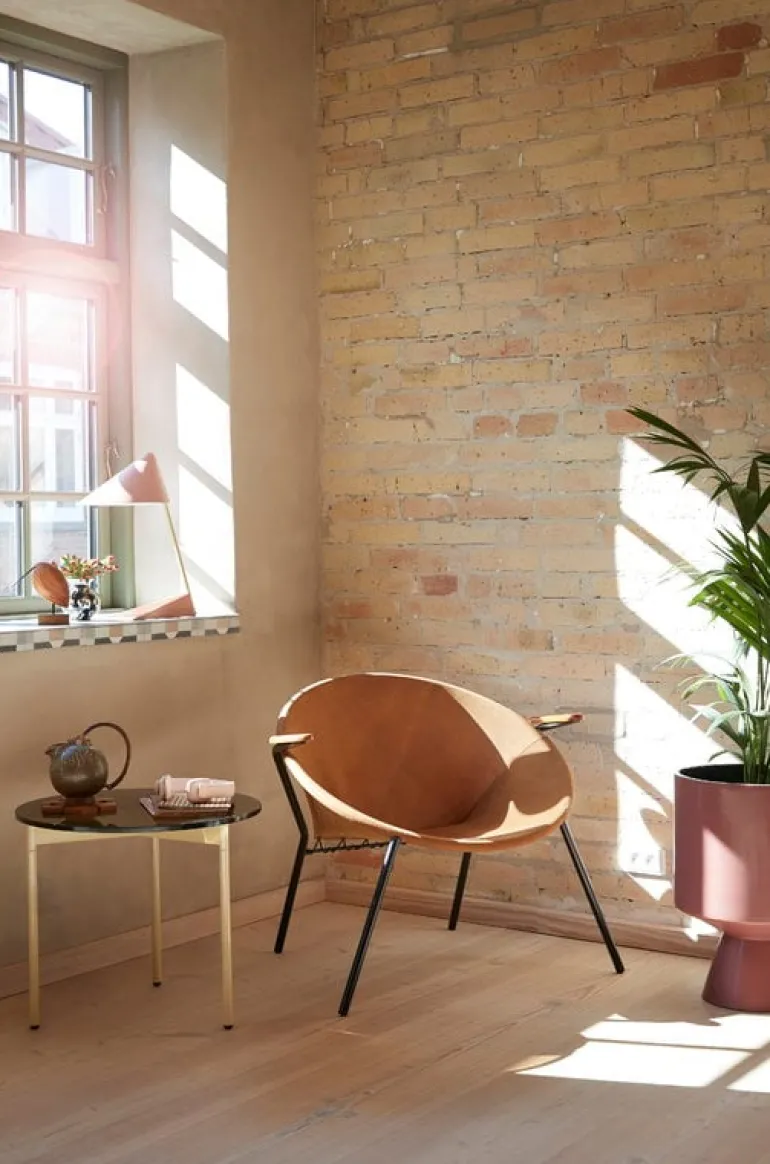 Warm Nordic From Above sidobord, 52 cm, brunt - gult