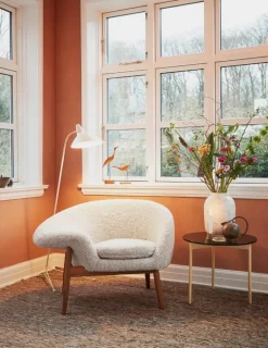 Warm Nordic From Above sidobord, 52 cm, brunt - gult