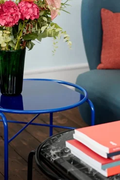 Warm Nordic Secant soffbord, rund, Cobalt blue