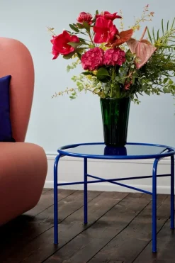 Warm Nordic Secant soffbord, rund, Cobalt blue