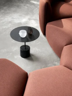 Wendelbo Calibre sidobord, låg, svart - Nero Marquina-marmor