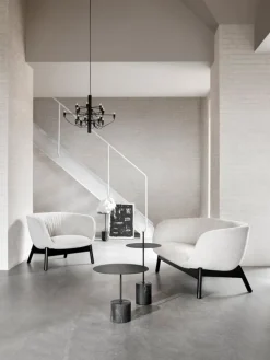 Wendelbo Calibre sidobord, låg, svart - Nero Marquina-marmor