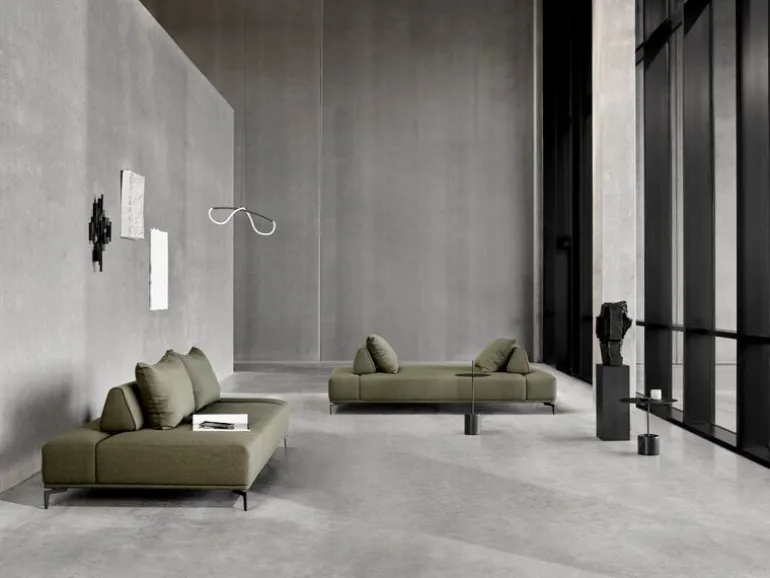 Wendelbo Calibre sidobord med handtag, hög, svart - Nero Marquina-marmor