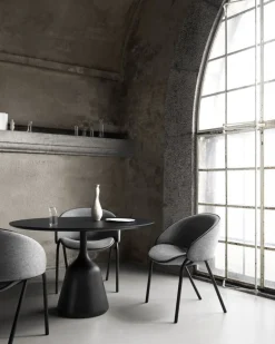 Wendelbo Coin matbord, 120 cm, svart - svart ek