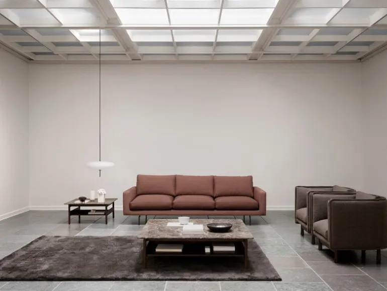 Wendelbo Collect soffbord, litet kvadratiskt, mörkbrun - Emperador-marmor