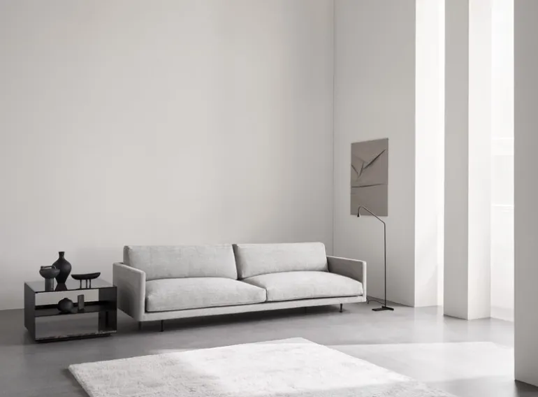 Wendelbo Expose soffbord, medium, brunt glas - Emperador-marmor