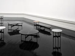 Wendelbo Floema fyrkantigt soffbord, svart - svart marmor