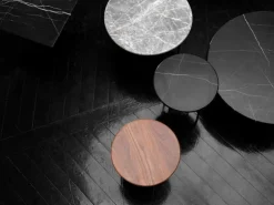 Wendelbo Floema fyrkantigt soffbord, svart - svart marmor