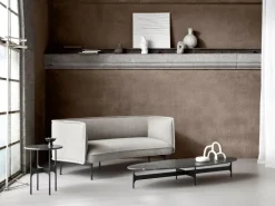 Wendelbo Floema ovalt soffbord, svart - svart marmor