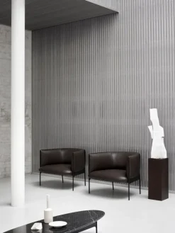 Wendelbo Floema ovalt soffbord, svart - svart marmor