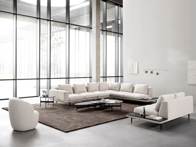 Wendelbo Floema ovalt soffbord, svart - svart marmor