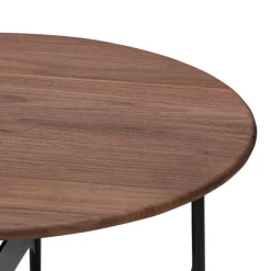 Wendelbo Floema soffbord, medium, svart - valnöt