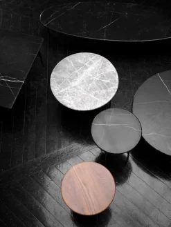 Wendelbo Floema soffbord, litet, svart - valnöt