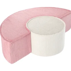 Wigiwama Pouffe set, pink mousse