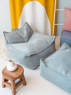 Wigiwama Square fotpall, peppermint green