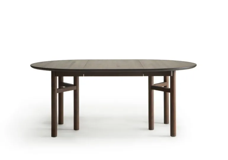 Wooden SJL utdragbart bord, 120-180 cm, rökt bok