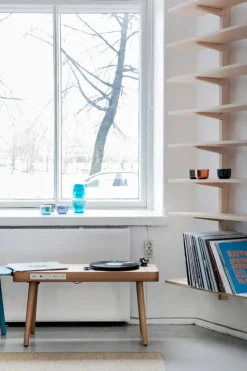 Wooden Turntable skivspelare, ek