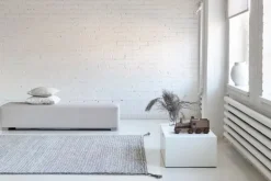 Woodnotes Grid matta, vit - ljusgrå