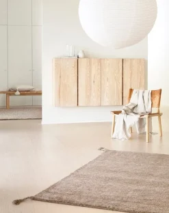 Woodnotes Grid matta, vit - camel