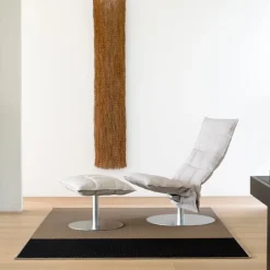 Woodnotes K fotpall, smal, basplatta, sten/vit