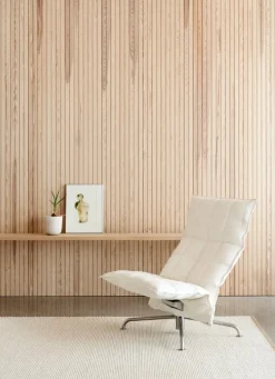 Woodnotes K-stol, smal, svängbar stjärnbas, vit