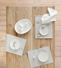 Woodnotes Morning bordstablett, 35 x 45 cm, set om 4, vit - sten